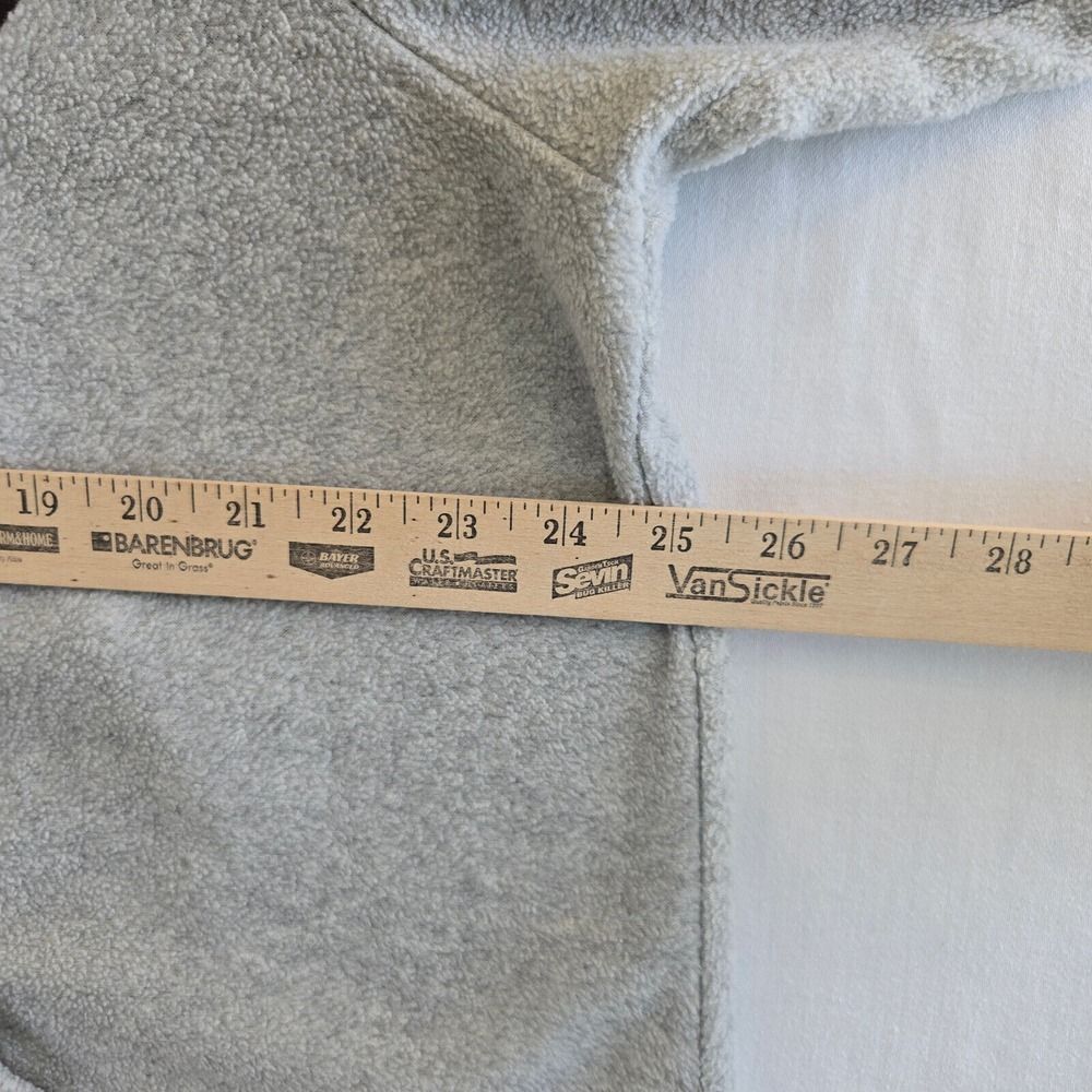 Disney Mickey Mouse Womens 2XL 1/4 Zip Fleece Hoodie Sweatshirt Gray VTG Y2K - Picture 4 of 9